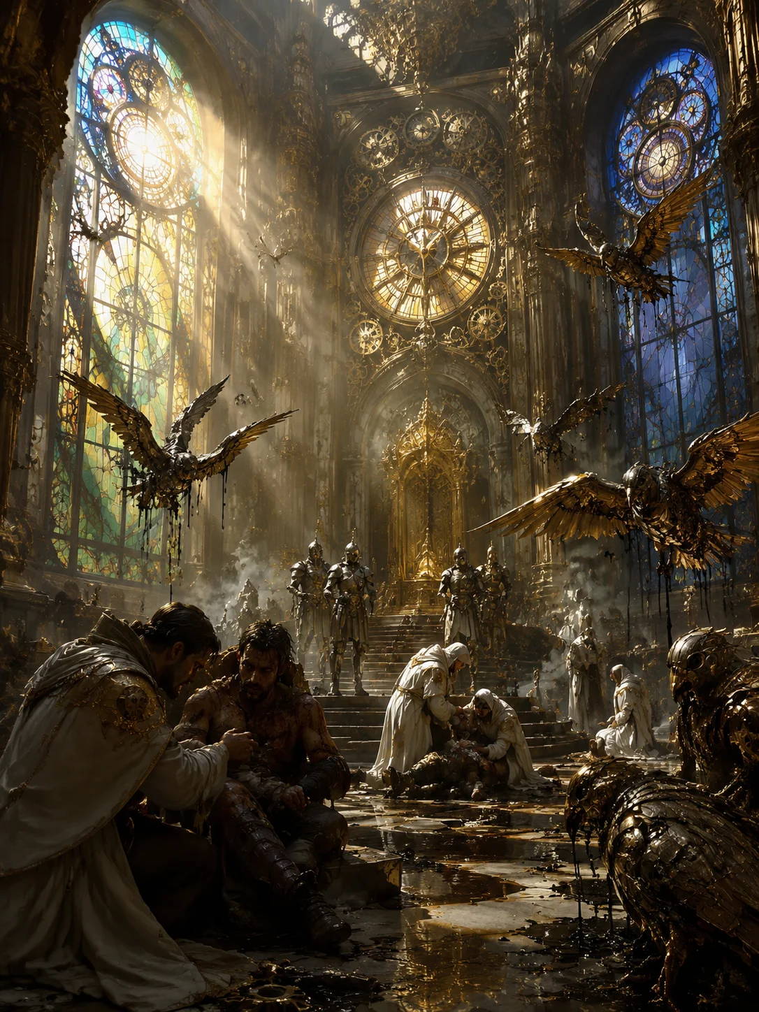 The Clockwork Goldfinch Assaults of Dawn Temple Cover