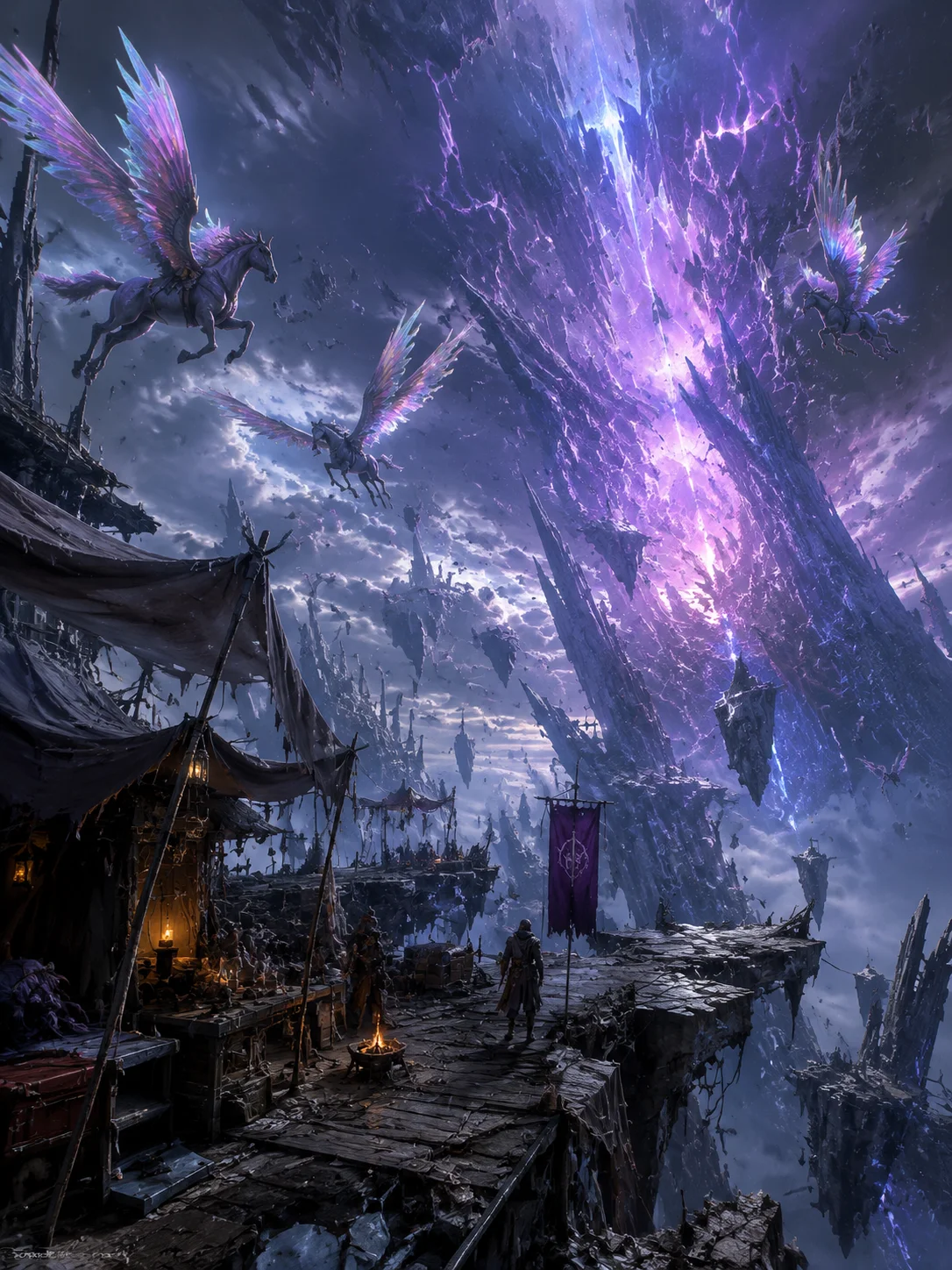 The Shattered Veil of Aethelgard Cover