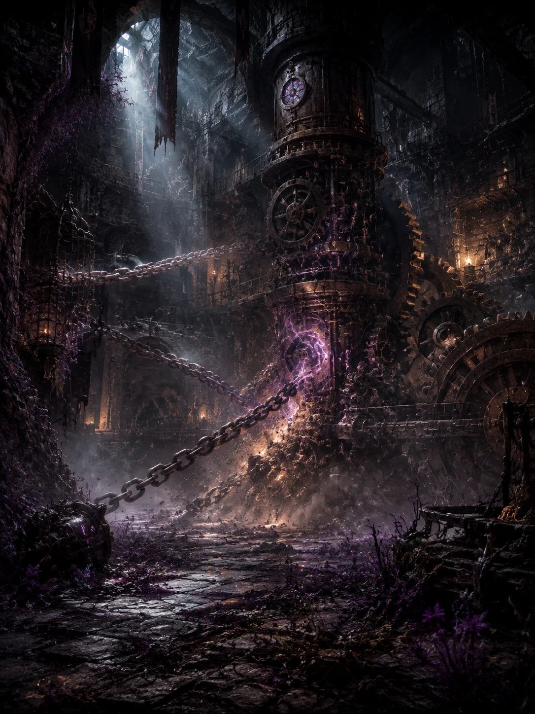 The Animated Waterwheel Chain-Lacerations of the Emerald Valley Mill Cover