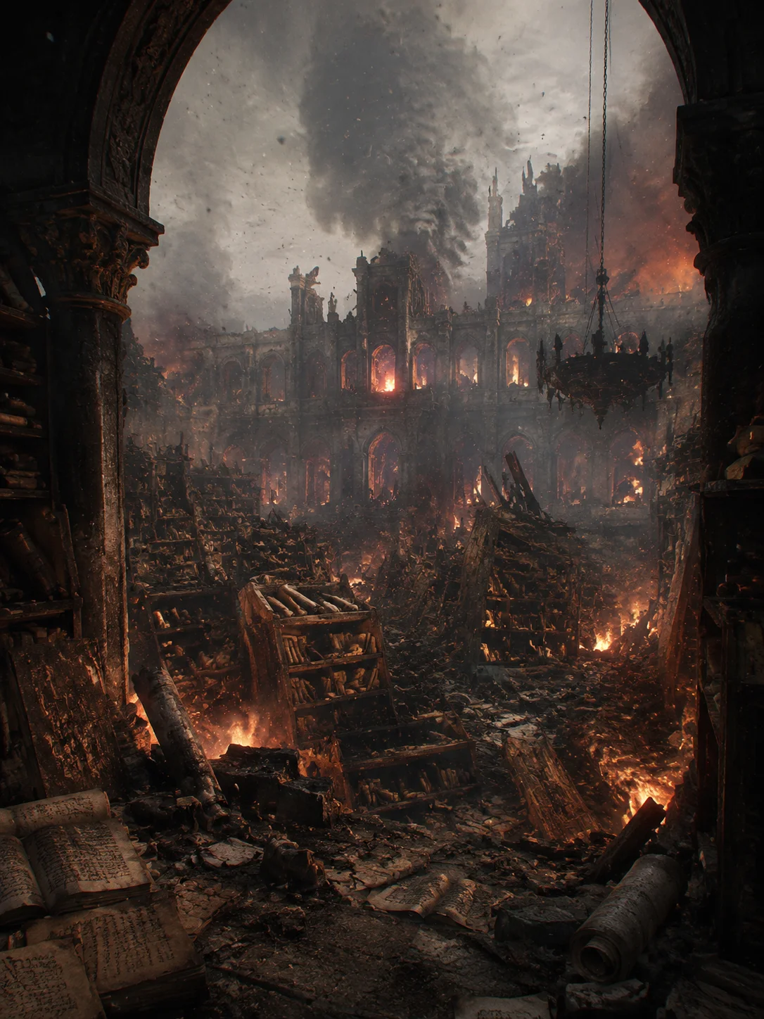 The Burning Quills of Scriptorium Cover