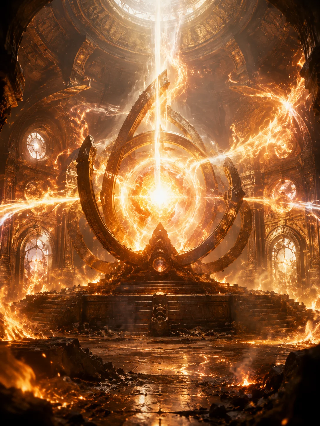 The Burning Focus of the Sunward Lens Cover