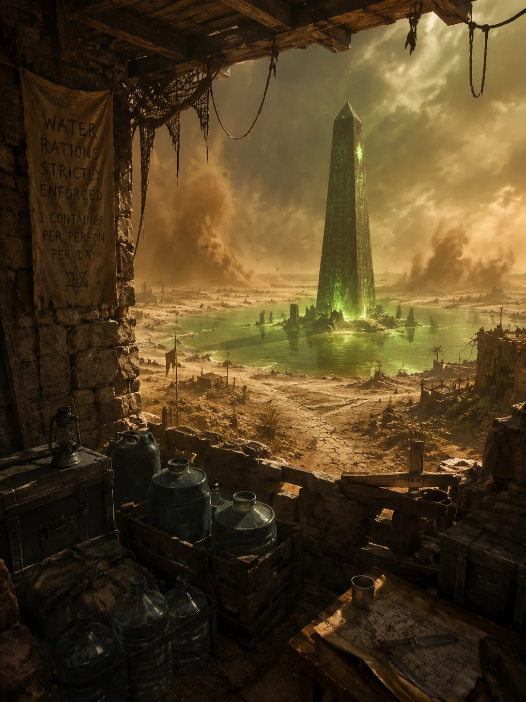 The Sunken Sun Obelisk: Oasis of Bones and Coral Cover