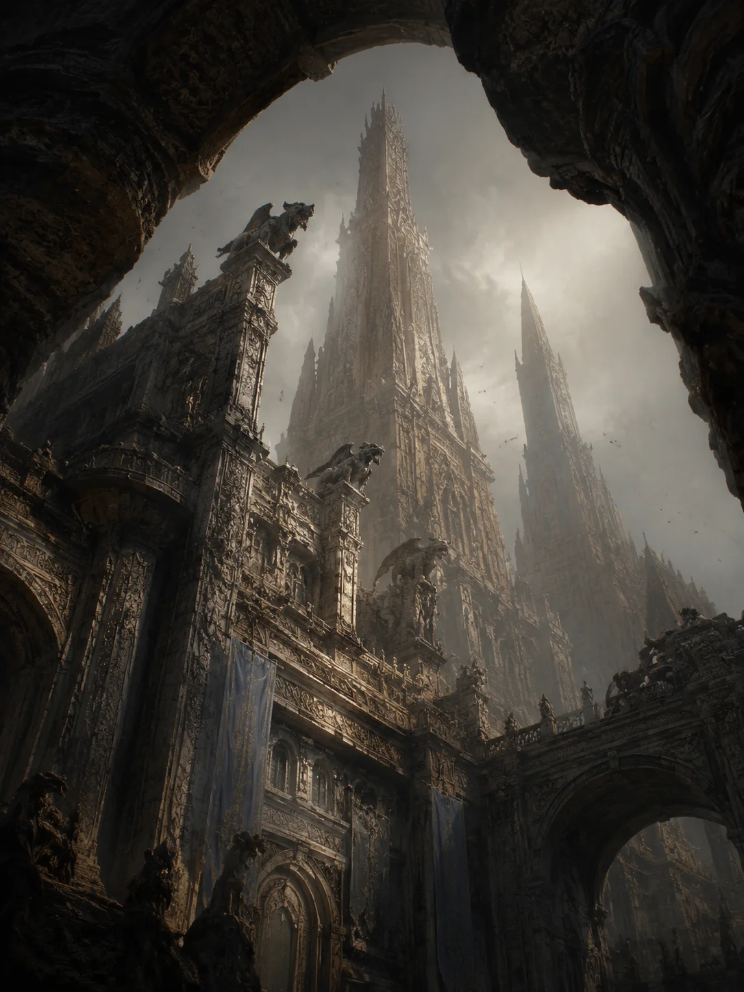 The Gargoyle Statuary Disguise of the Wind-Eroded Spires