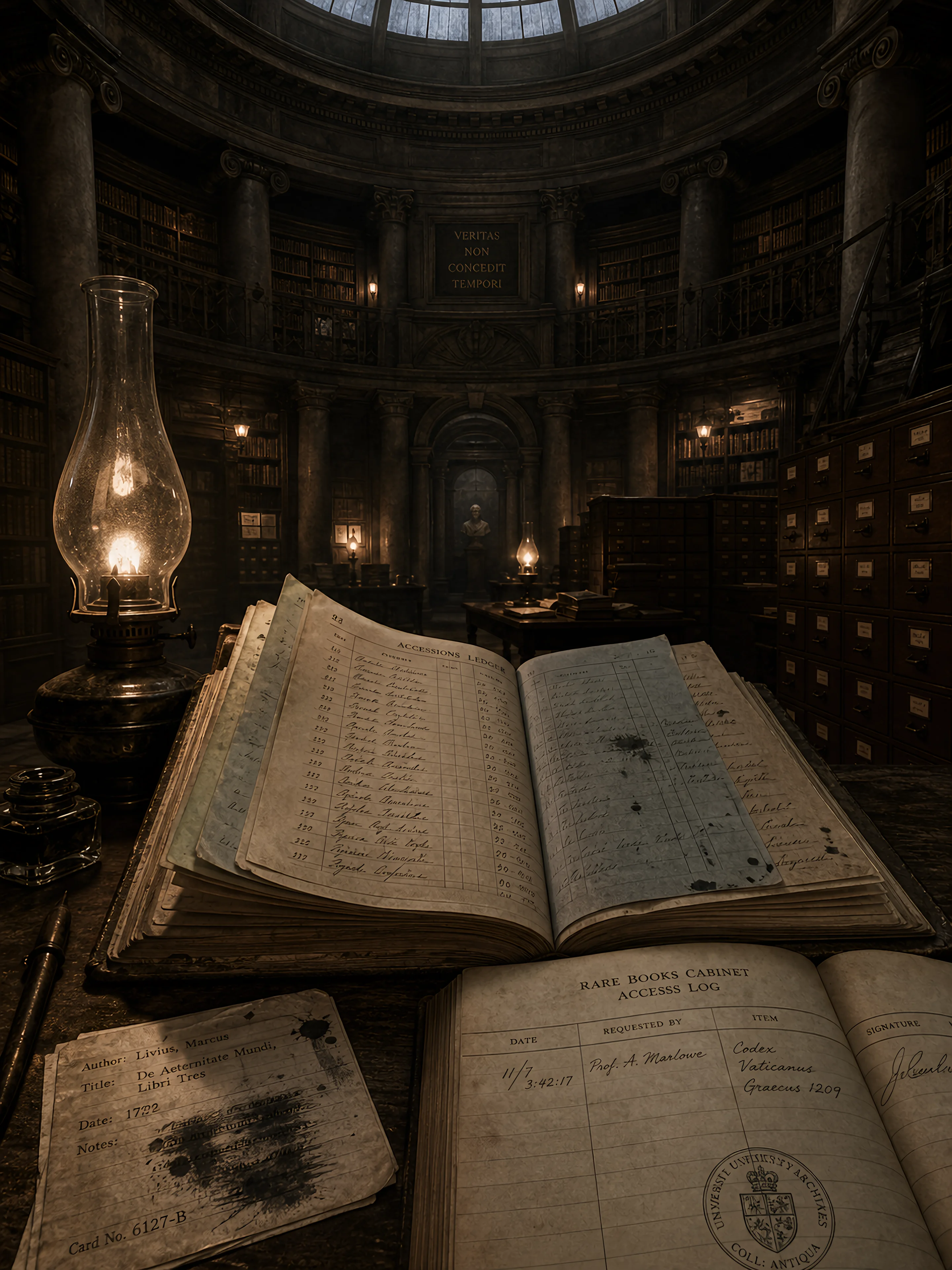 The Archive's Silent Annotator | Academic Murder Mystery | VatisNode