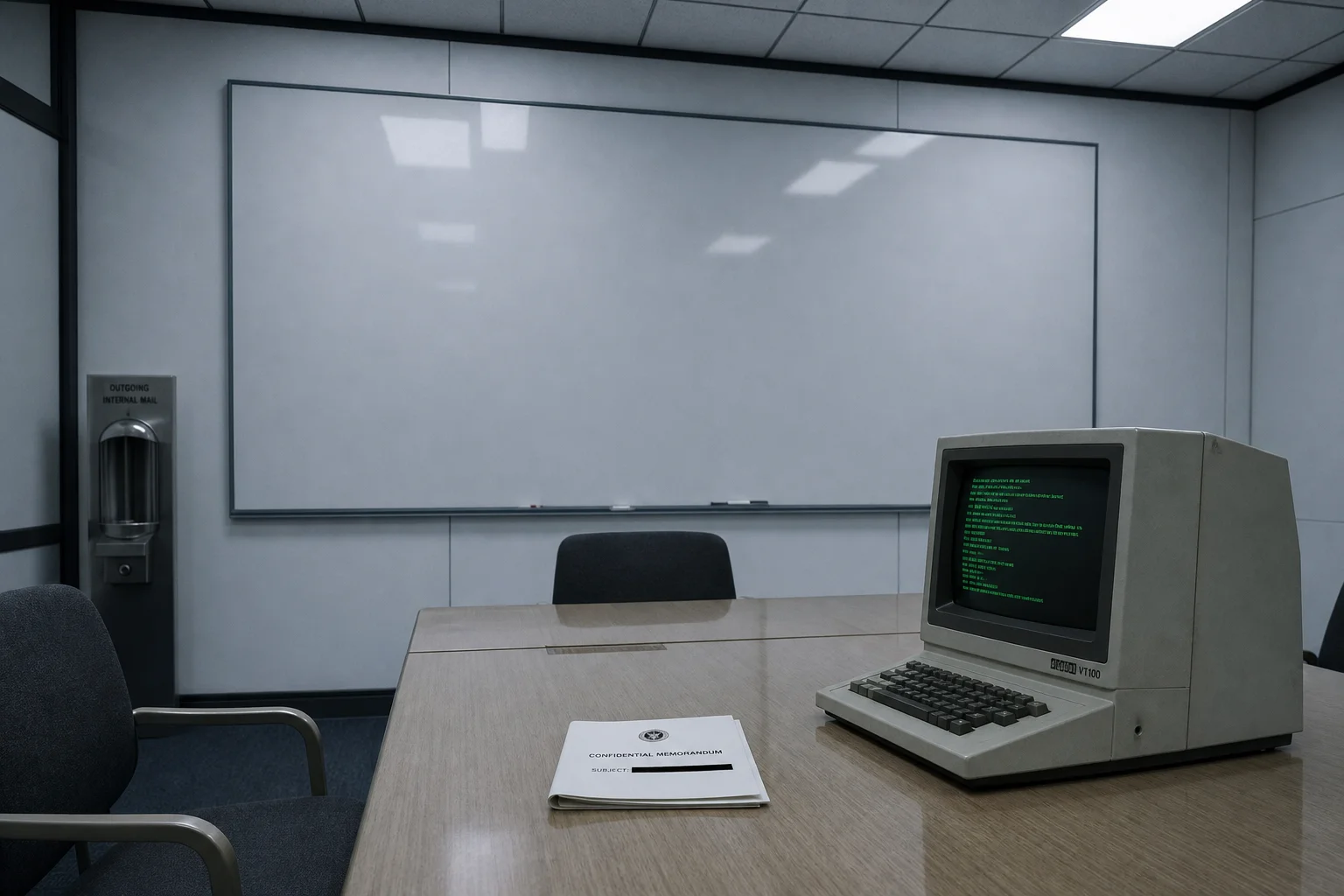 A Fluorescent-Lit Absence Cover
